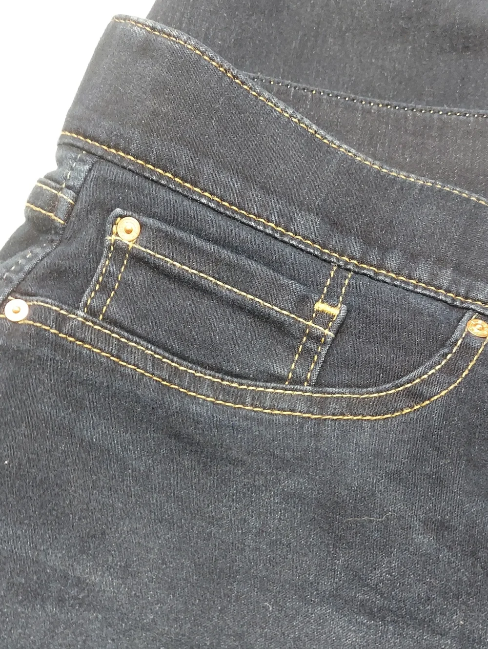 Levi Strauss Signature Dark Blue Pull-On Skinny Jeans  Sz 16L
